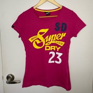 SuperDry Pink Graphic Tee